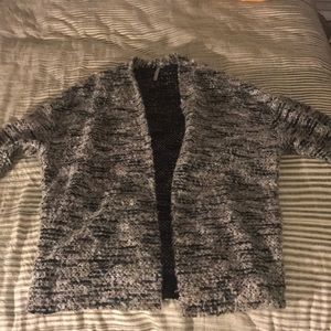 Blue/gray multi colored cardigan